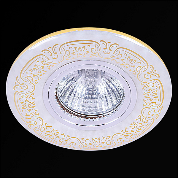 Встраиваемый светильник Reluce 09502-9.0-001MN MR16+LED3W WH/GD