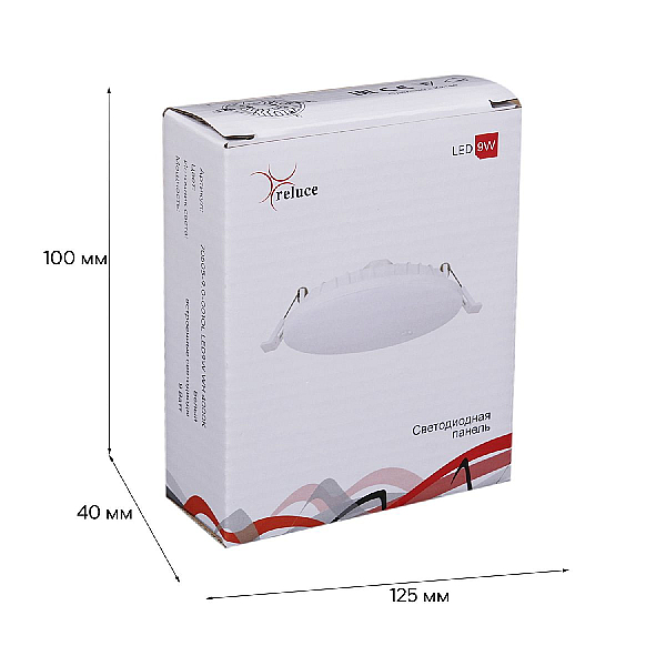 Светодиодная панель Reluce 70605-9.0-001OL LED9W WH 4000K