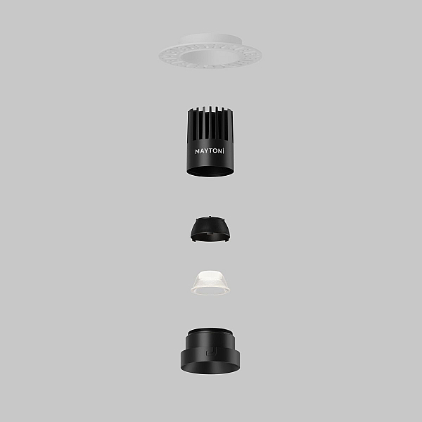 Встраиваемый светильник Maytoni Technical Dip DL119-10W-4K-TRS-B