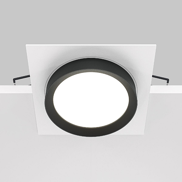 Встраиваемый светильник Maytoni Hoop DL086-GX53-SQ-WB