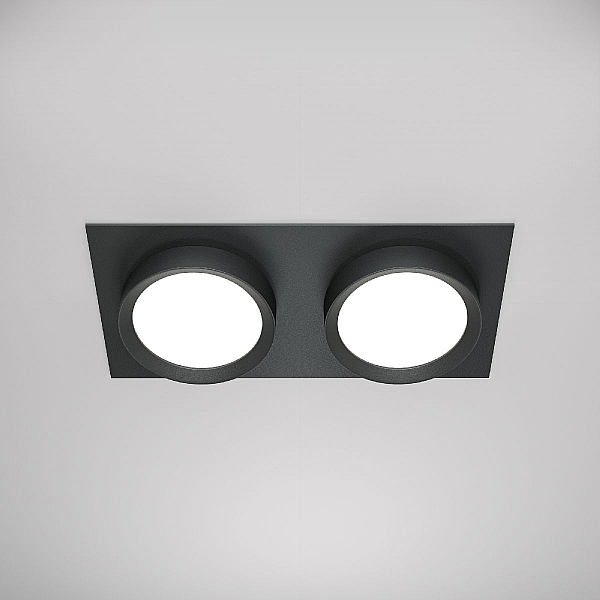 Встраиваемый светильник Maytoni Technical Hoop DL086-02-GX53-SQ-B