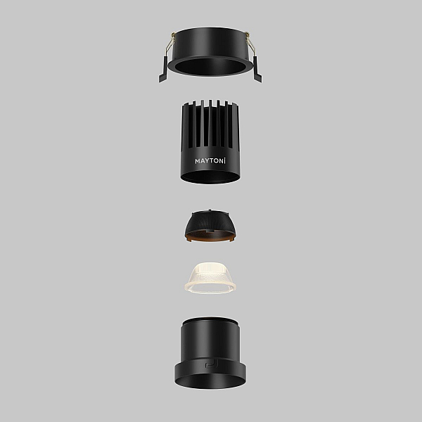 Встраиваемый светильник Maytoni Technical Dip DL118-15W-2.7K-B