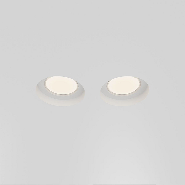 Встраиваемый светильник Maytoni Technical Gyps Modern DL002-GU10-02-W