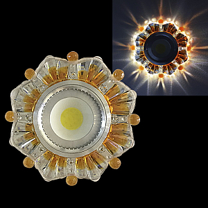 Встраиваемый светильник Reluce 42235-9.0-001PL MR16+LED3W CL/BN