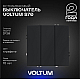 Выключатель встраиваемый Voltum S70 трехклавишный 10А, (графит) VLS030107