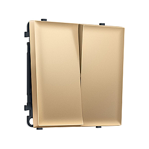 Комплект механизма 2-кл выключателя SIGMA Золото Мягкое касание 10A-250V QUANT PRO Ambrella Volt MS883010 (SP8830, PR115)