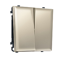 Комплект механизма 2-кл выключателя SIGMA Шёлк 10A-250V QUANT PRO Ambrella Volt MS543010 (SP5430, PR115)
