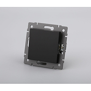 Механизм выключателя одноклавишный перекрёстный Arlight SWT-MKX1-PL-BK-V (250V, 10A) 049876