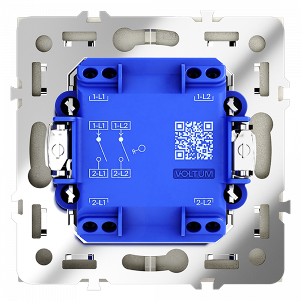 Выключатель двухклавишный Voltum S70 VLS020105 Выключатель двухклавишный Voltum S70 VLS020105