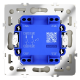 Выключатель двухклавишный Voltum S70 VLS020105