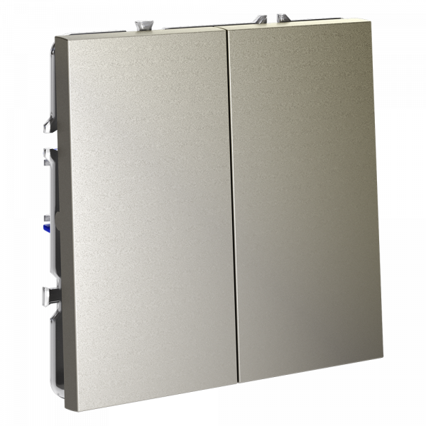 Выключатель двухклавишный Voltum S70 VLS020104 Выключатель двухклавишный Voltum S70 VLS020104
