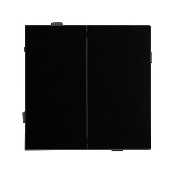 Механизм выключателя двухклавишный проходной Arlight SWT-TENDO-MKP2-PL-BK (230V, 10A) 054067