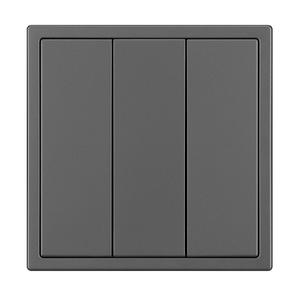 Выключатель 3 кл софт-тач серый базальт Arlight SWT-MK03-SFPL-GR (250V, 10A) 061799(1)