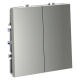 Выключатель двухклавишный Voltum S70 VLS020105