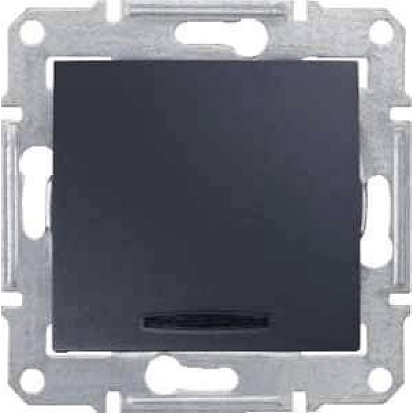 Выключатель одноклавишный с красной подсветкой Schneider Electric Sedna 10A 250V SDN0400370