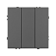 Механизм выключателя трехклавишный непроходной Arlight SWT-NOBE-MK03-SFPL-GR (230V, 10A) (Серый базальт) 061799