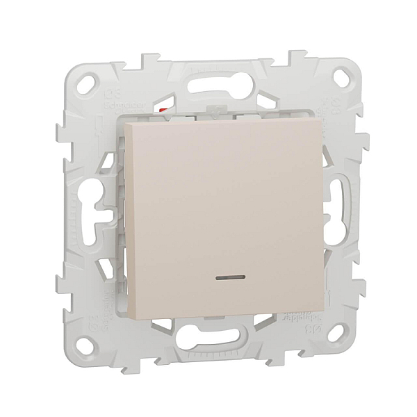 Переключатель одноклавишный перекрестный с подсветкой Schneider Electric Unica New NU520544N