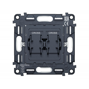 Механизм 2-клавишного перекрестного выключателя 10A-250V QUANT Ambrella Volt VM125