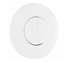 Выключатель круглый двухклавишный с рамкой Arte Milano SET08-1-30-2 white