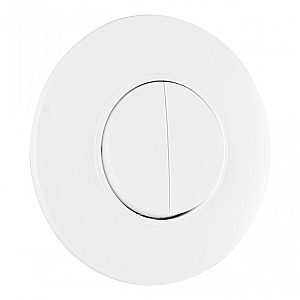 Выключатель круглый двухклавишный с рамкой Arte Milano SET08-1-30-2 white