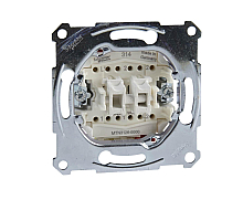 Переключатель двухклавишный Schneider Electric Merten Aquadesign MTN3126-0000