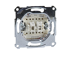 Переключатель двухклавишный Schneider Electric Merten Aquadesign MTN3126-0000