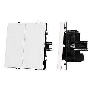 Выключатель перекрёстный 2 кл софт-тач белый кварц Arlight SWT-MKX2-SFPL-WH (250V, 10A) 061795(1)