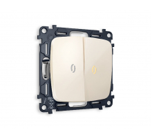 Комплект механизма 2-кл выключателя с подсветкой Ambrella Volt Omega MO304010