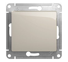 Кнопка нажимная, сх.1, 10AX Systeme Electric Glossa Молочный GSL000915