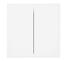 Выключатель 2-клавишный (механизм) Stekker Мия 250В 10А RSW10-3104-01 белая магнолия 50429