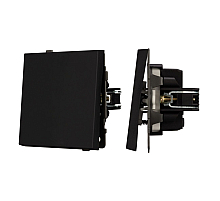 Механизм выключателя одноклавишный перекрёстный Arlight SWT-TENDO-MKX1-SFPL-BK (230V, 10A) 054571