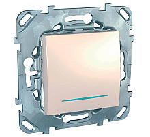 Переключатель одноклавишный с подсветкой Schneider Electric Unica MGU5.203.25NZD