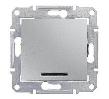 Выключатель одноклавишный с красной подсветкой Schneider Electric Sedna 10A 250V SDN0400360