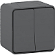 Выключатель 2-клавишный Schneider Electric MUR40914