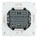 Переключатель двухклавишный Stekker Эмили белый фарфор RSW10-5107-01 49869