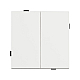 Механизм выключателя двухклавишный проходной Arlight SWT-TENDO-MKP2-SFPL-WH (230V, 10A) 054556