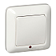 Выключатель 1-клавишный с подсветкой Schneider Electric Прима S16-053-BI