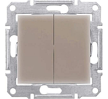 Выключатель двухклавишный Schneider Electric Sedna 10A 250V SDN0300168