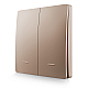 Выключатель кинетический 2кл., IP44, 2,4 ГГц, Smart, беж. Apeyron 04-76