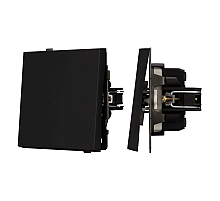 Механизм выключателя одноклавишный проходной Arlight SWT-TENDO-MKP1-SFPL-BK (230V, 10A) 054579