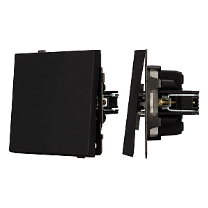Механизм выключателя одноклавишный проходной Arlight SWT-TENDO-MKP1-SFPL-BK (230V, 10A) 054579