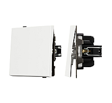 Механизм выключателя одноклавишный проходной Arlight SWT-TENDO-MKP1-SFPL-WH (230V, 10A) 054582