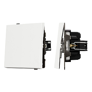Механизм выключателя одноклавишный проходной Arlight SWT-TENDO-MKP1-SFPL-WH (230V, 10A) 054582