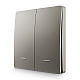 Выключатель кинетический 2кл., IP44, 2,4 ГГц, Smart, сер. Apeyron 04-79