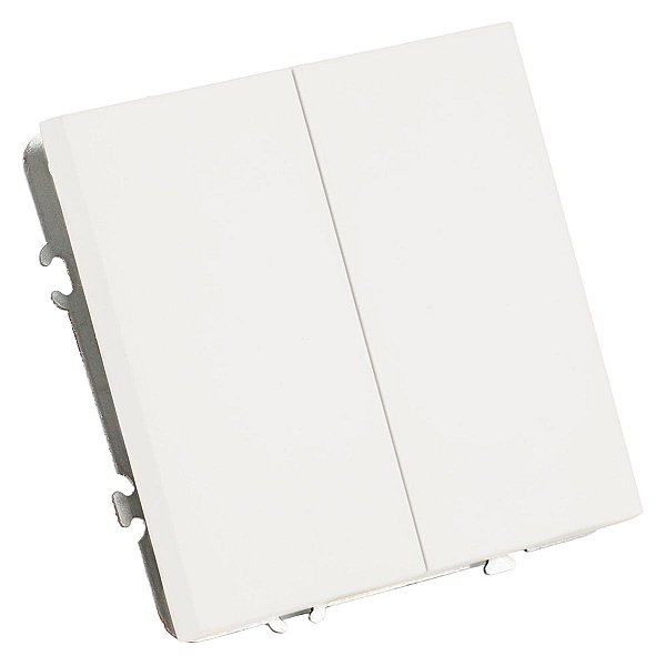 Переключатель двухклавишный Stekker Эмили белый фарфор RSW10-5107-01 49869