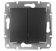 Выключатель двухклавишный Schneider Electric Sedna 10A 250V SDN0300170
