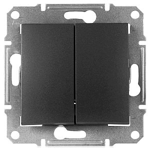 Выключатель двухклавишный Schneider Electric Sedna 10A 250V SDN0300170