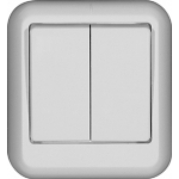 Выключатель 2-клавишный Schneider Electric Прима A56-029I-B