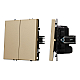 Выключатель перекрёстный 2 кл софт-тач золотой песок Arlight SWT-MKX2-SFPL-GD (250V, 10A) 061792(1)
