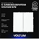 Выключатель с самовозвратом встраиваемый Voltum S70 двухклавишный 10А, (белый матовый) VLS020602